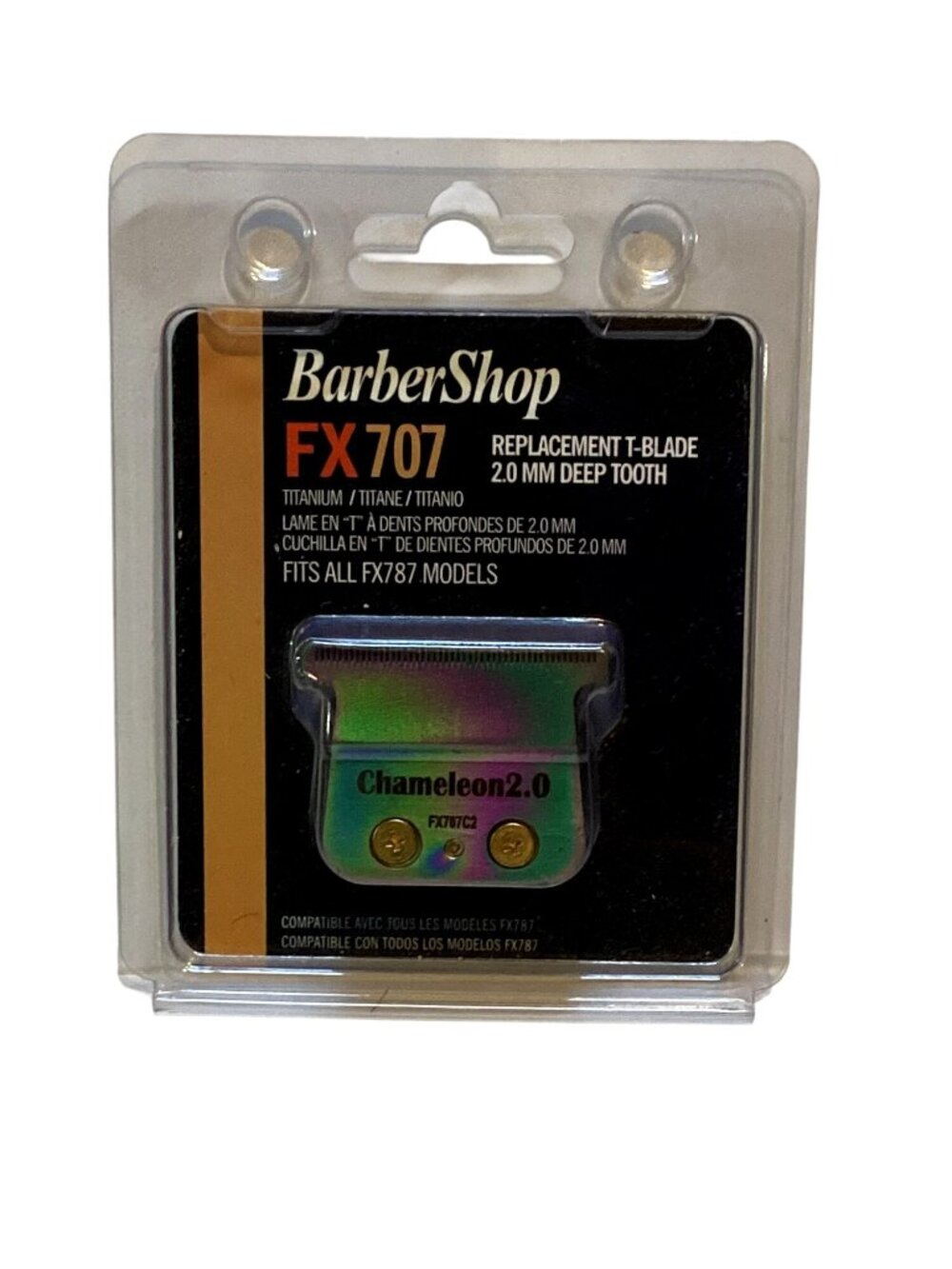 Barber Shop FX707 Chameleon 2.0 Replacement T-Blade 2.0 MM Deep Tooth New